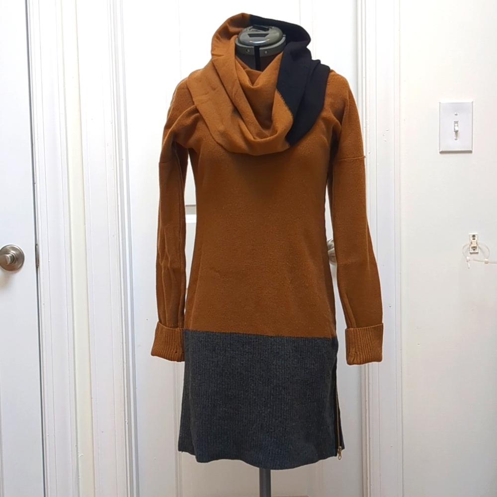 Sonia Rykiel cowl neck sweater dress